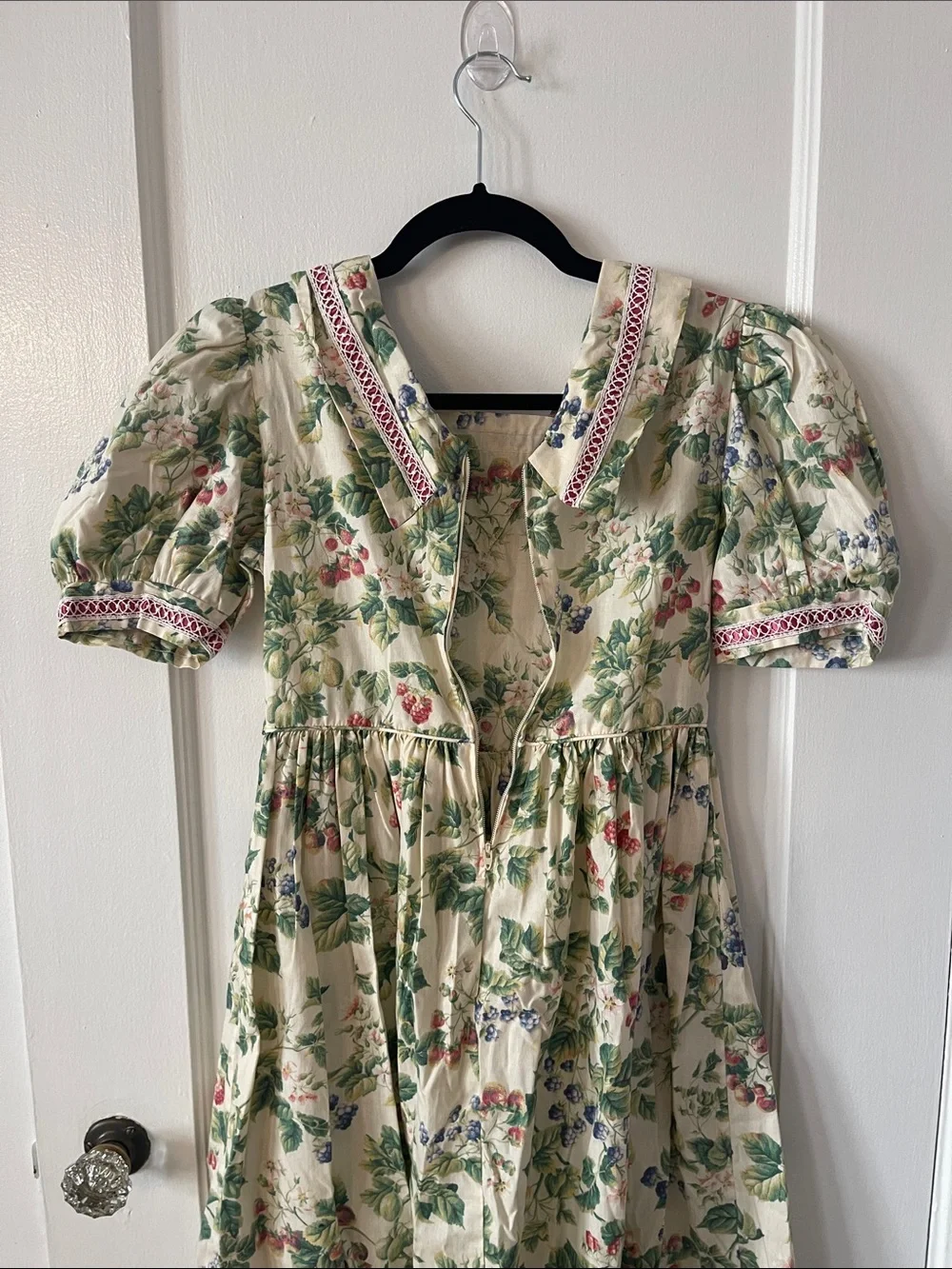 Vintage Rare Editions Gunne Sax Cottagecore Floral Puff Sleeve Dress